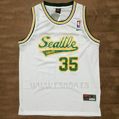 Camiseta Historic Seattle SuperSonics Kevin Durant #35 Blanco